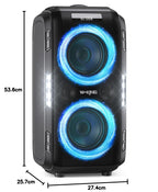 Tragbarer Bluetooth-Lautsprecher T9 Pro mit 270 W Peak, IPX5, Mikrofon- und Gitarreneingang, inkl. Ladegerät