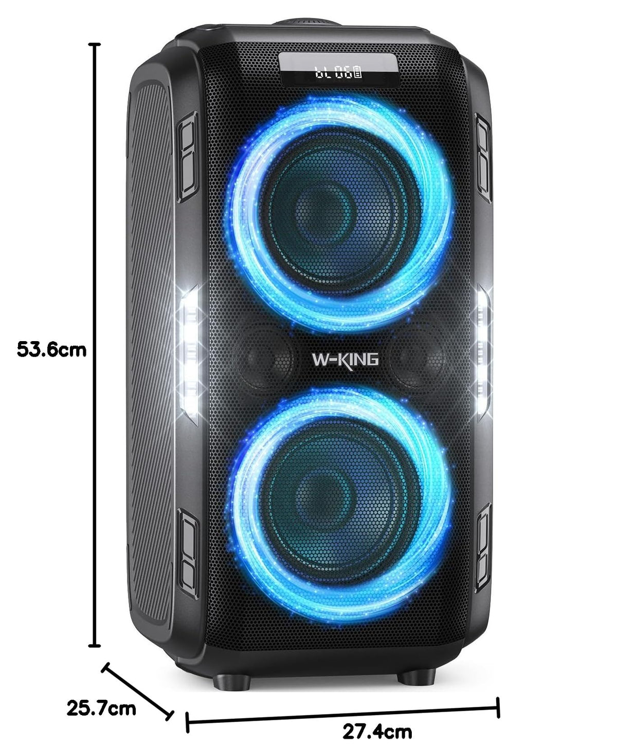 Tragbarer Bluetooth-Lautsprecher T9 Pro mit 270 W Peak, IPX5, Mikrofon- und Gitarreneingang, inkl. Ladegerät