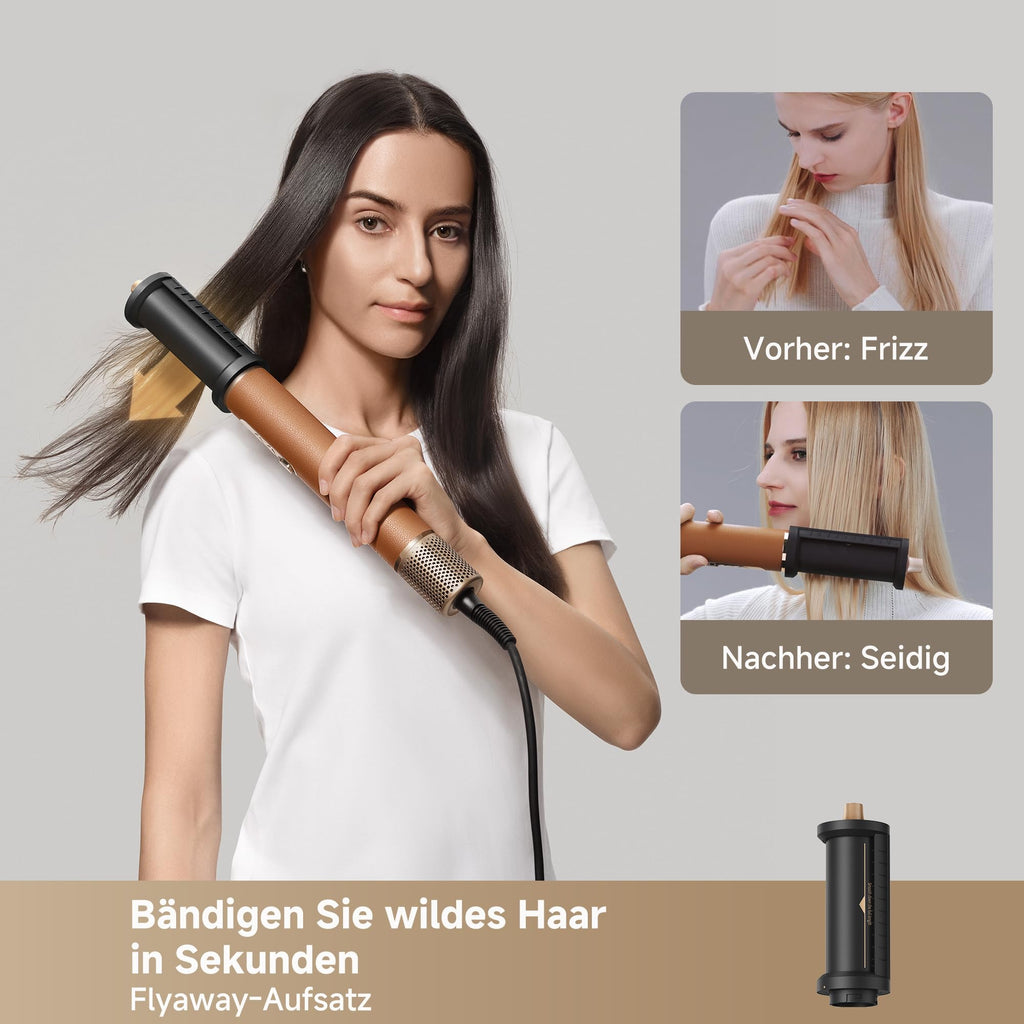 7-in-1-Hairstyler AirStyle Pro 2 mit 7 Aufsätzen, schnelltrocknendem Luftstrom und Kaltluft-Fixierung