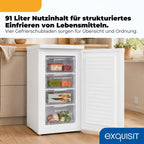 Gefrierschrank 91 l mit 4 Gefrierschubladen, GS512-040E, 4-Sterne, 85,5 x 55 x 58 cm, weiß