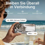 Katzen Trinkbrunnen EverSweet Ultra 5 L mit KI-Kamera Frisch- und Abwassertrennung App-Steuerung 2,4 und 5 GHz WLAN