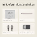 E-Ink Tablet Paper Pure 10,3 Zoll WLAN OS 21 ms Reaktionszeit Schwarz-Weiß-Display mit Marker