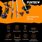 Benzin-Motorsense 4in1 Multitool 52 ccm 3 PS Kombigerät mit Fadenkopf, Langastschneider und Heckenschere
