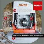 Elektro Gartenhäcksler Walzenhäcksler ILH 3000A mit 3000 Watt und Aststärke bis 44 mm, inkl. 60-Liter-Fangbox und Stopfer