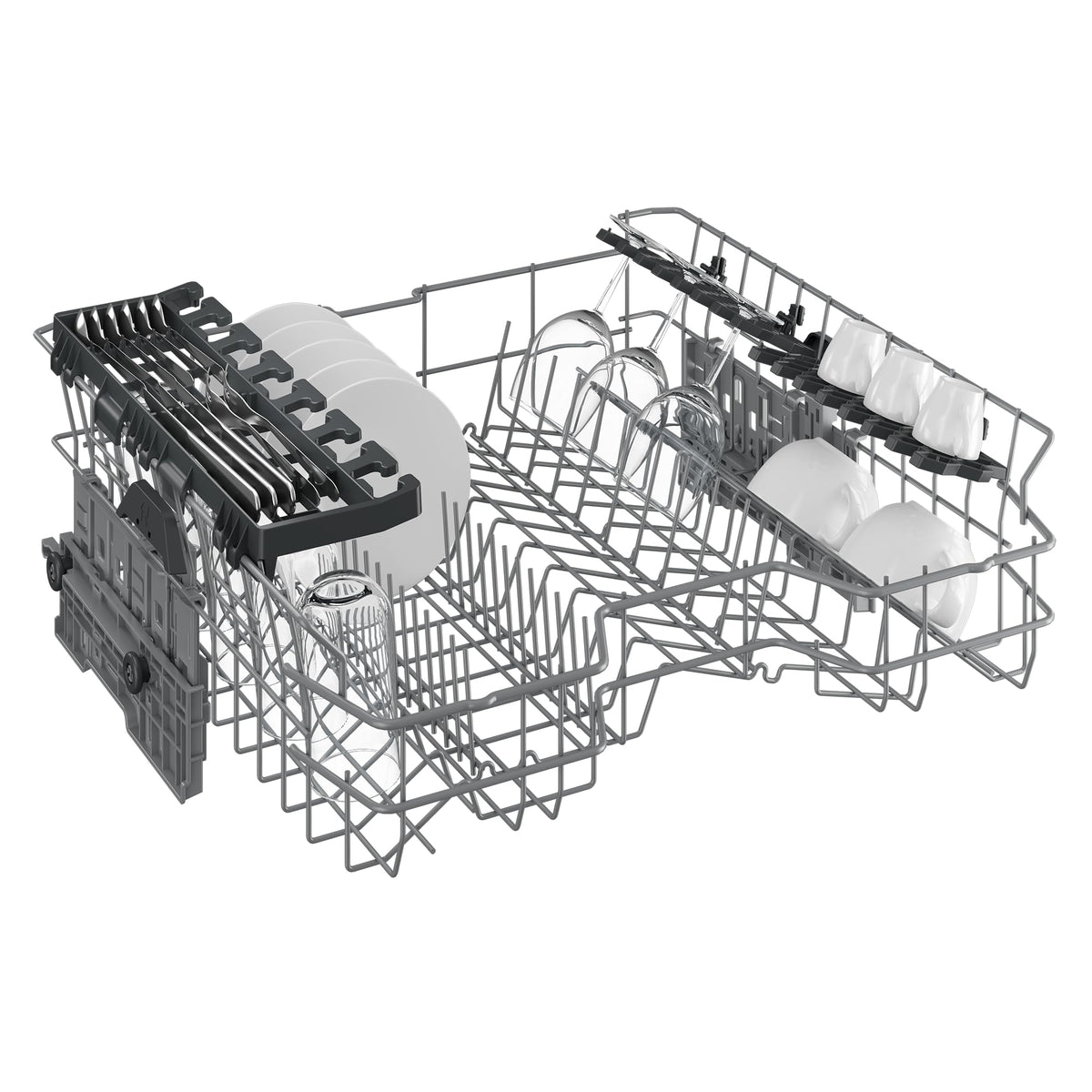 Freistehender Geschirrspüler 60 cm für 14 Maßgedecke, BDFN26430S mit 6 Programmen, HygieneIntense und SelfDry in Silber