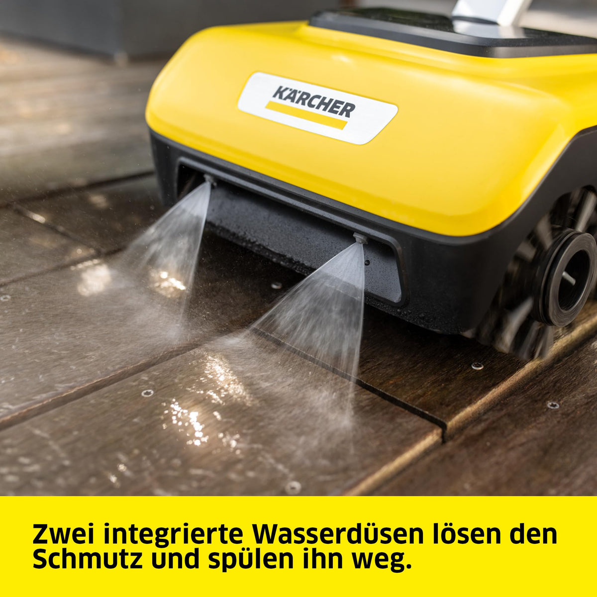 Terrassenreiniger PCL 6 für Holz und WPC mit 4 Bürstenwalzen, 300 mm Arbeitsbreite