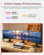 Mini-PC Retro X3 AMD Ryzen 7 H 255 8 Kerne 16 Threads 16 GB LPDDR5-6400 1 TB NVMe PCIe 4.0 Radeon 780M WiFi 6E 2.5G LAN Windows 11 Pro