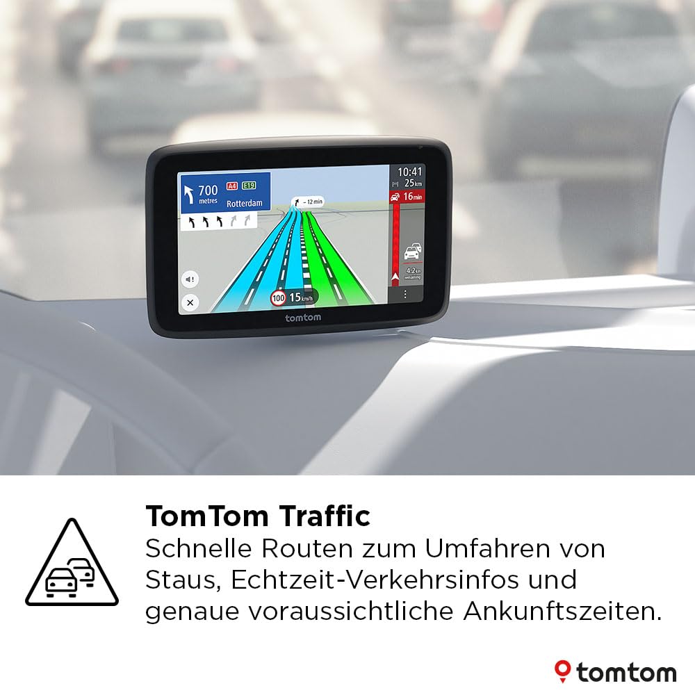 LKW-Navi GO Professional 2. Generation mit 6-Zoll-Touchscreen, Europa-Karten und Echtzeit-Verkehrsinfos für LKW, Transporter und Busse