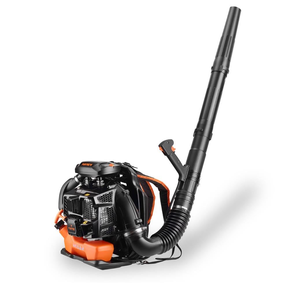 Benzin-Rucksack-Laubbläser FX-LBP165T 65,1 cm³ 334 km/h 102,2 dB mit Tragegurt Rückenpolsterung 50:1