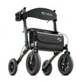 Outdoor-Rollator mit Luftbereifung, faltbar für Draußen, bis 136 kg, Sitz und Rückenlehne