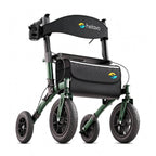 Outdoor-Rollator mit Luftbereifung, faltbar für Draußen, bis 136 kg, Sitz und Rückenlehne