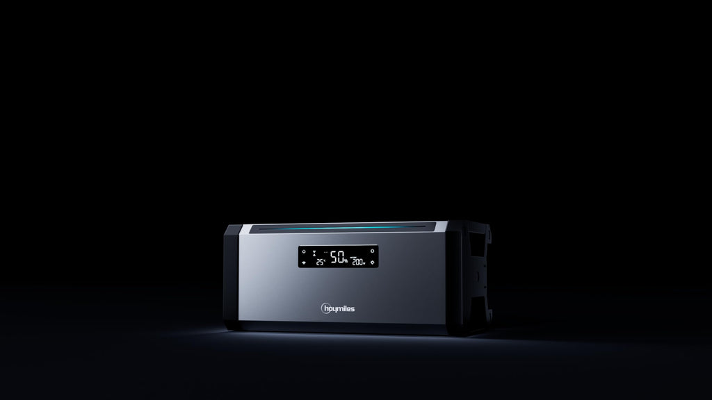 Solarbatterie AC 1,92 kWh für Balkonkraftwerk erweiterbar bis 11,52 kWh mit Montagezubehör