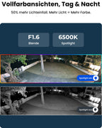 Überwachungskamera Außen WLAN 16MP Duo 3 WiFi mit 180° Panoramablick und Wi-Fi 6