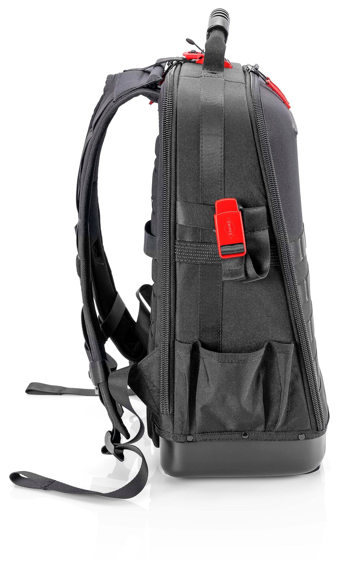 Werkzeugrucksack Modular X18 21 Haltelaschen 37 Taschen wasserfest mit MOLLE-Bändern und wasserdichter Bodenschale