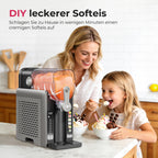 Slush-Eismaschine mit 6 Modi und 8 Stufen, 2,6 L für Slush, Eiscreme, Frappé und Milchshake, selbstreinigend