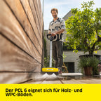 Terrassenreiniger PCL 6 für Holz und WPC mit 4 Bürstenwalzen, 300 mm Arbeitsbreite