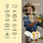 Tragbare elektrische Doppelmilchpumpe Freestyle Mini Hands-Free mit Auffangschalen und wiederaufladbarem Akku