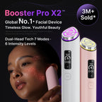 7-in-1 Beauty-Gerät Age-R Booster Pro X2 mit 2X Glow, Poren- und Hautpflege, Dual- & Maskenmodus, Pink