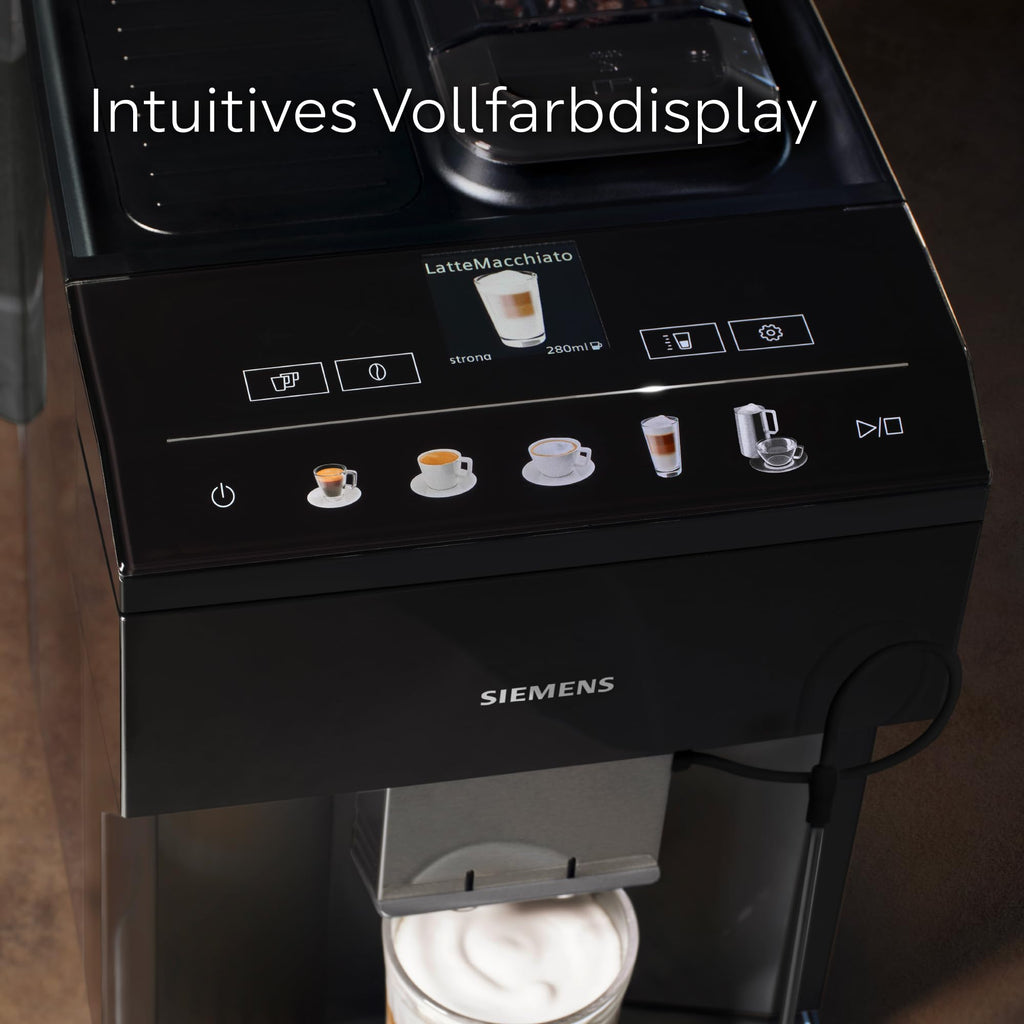 Kaffeevollautomat EQ500 classic mit farbigem TFT-Display und Doppeltassenfunktion, für 5 Kaffee- und Milchgetränke, inkl. Milchschlauch und BRITA