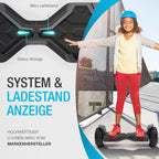 Hoverboard HX510 Offroad mit 700 W Dual-Motor 8,5 Zoll Vollgummireifen Bluetooth-App und Kindersicherheitsmodus