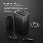 Luftentfeuchter 12 L/Tag für Growzelt, Indoor-Garten und Keller mit 2,1-L-Tank, Digitalanzeige und 24-Stunden-Timer