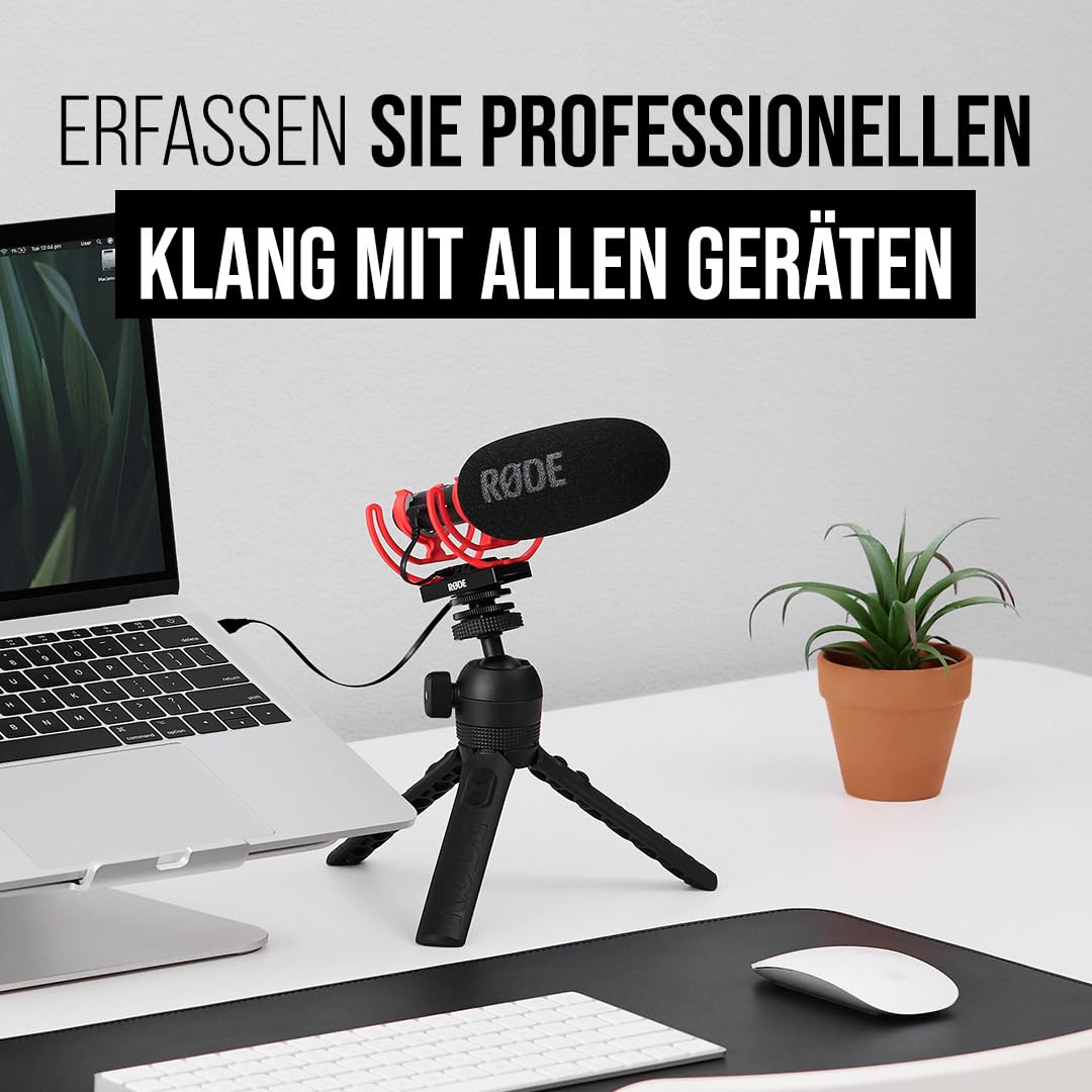 Richtrohrmikrofon VideoMic NTG mit USB-C und 3,5-mm-Anschluss, Superniere für Kamera, Smartphone und Computer