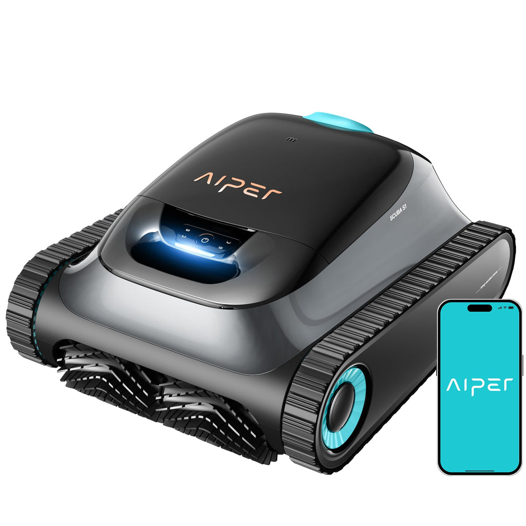 Poolroboter Scuba S1 für Boden, Wand und Wasserlinie mit Doppelfiltration, 270 Min Laufzeit und App-Steuerung