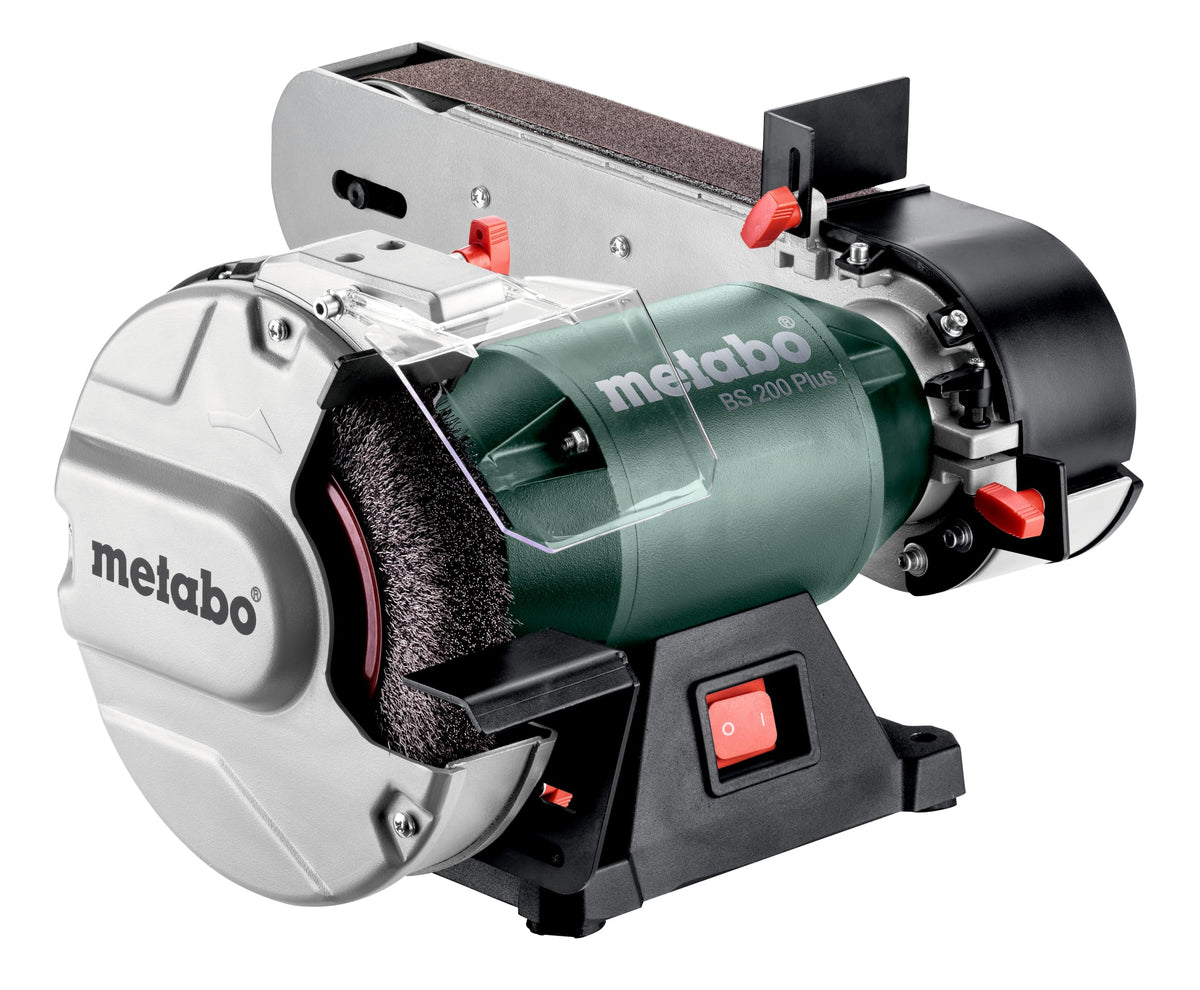 Kombi-Bandschleifmaschine für Holz und Metall mit Schleifband und Schleifscheibe, 240 V, inkl. Schleifscheibe, Schleifband und Zubehör