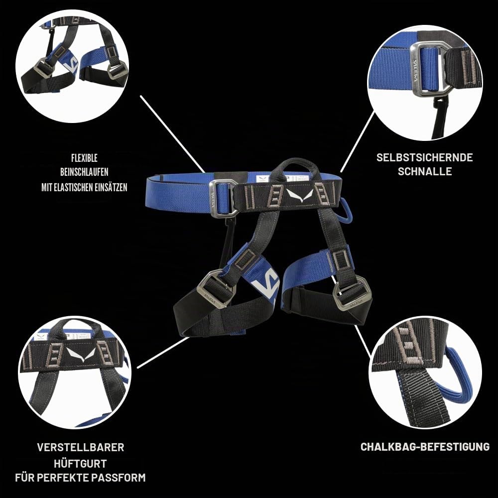 Klettersteig-Komplettset mit Helm Toxo 3.0 und Attac Set, für 40-120 kg, aus Aluminium