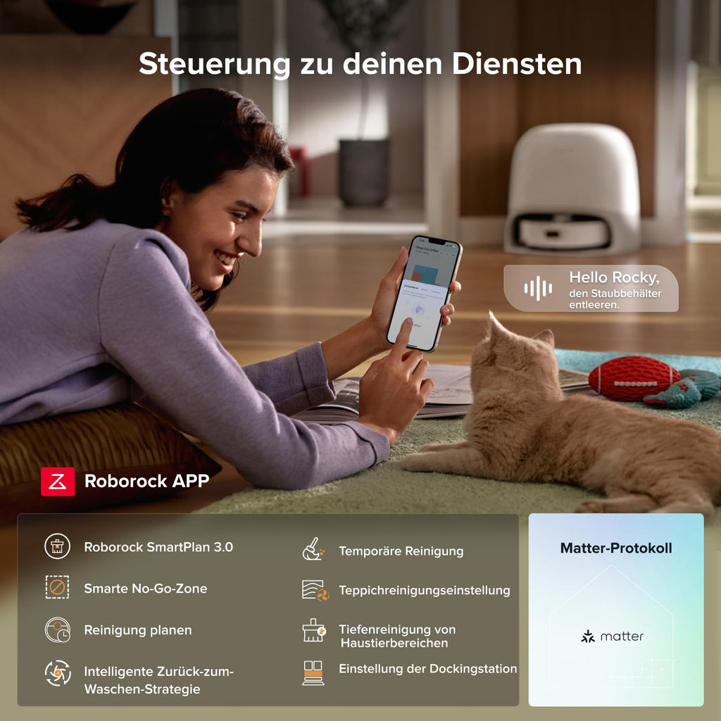 Saugroboter mit Wischfunktion Qrevo Curv 2 Flow, 20.000 Pa Saugkraft und selbstreinigender SpiraFlow-Wischwalze