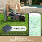 Mähroboter LiDAX Ultra 800 mit Garage, 3D-LiDAR und KI-Vision, 20 cm Schnittbreite, Schnitthöhe 3-10 cm