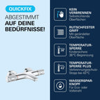 Thermostat-Wannenarmatur Precision Feel 34788000 wassersparend mit Sicherheitssperre bei 38 °C kühler Oberfläche Chrom