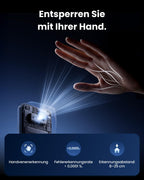 Smart Lock Ultra mit Keypad Vision Pro, 3D-Gesichts- und Venen-Erkennung, kontaktlose Entsperrung für Europrofil-Zylinder, kompatibel mit Matter