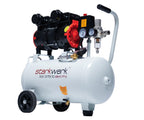 Flüsterkompressor SW 375/10 Pro 24 l 10 bar 1100 W ölfrei 230 V 1,5 PS mit Wasserabscheider Kupferwicklung