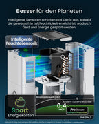 Luftentfeuchter 30L in 24h mit WLAN & App, Feuchtigkeitssensor und 4L Wassertank