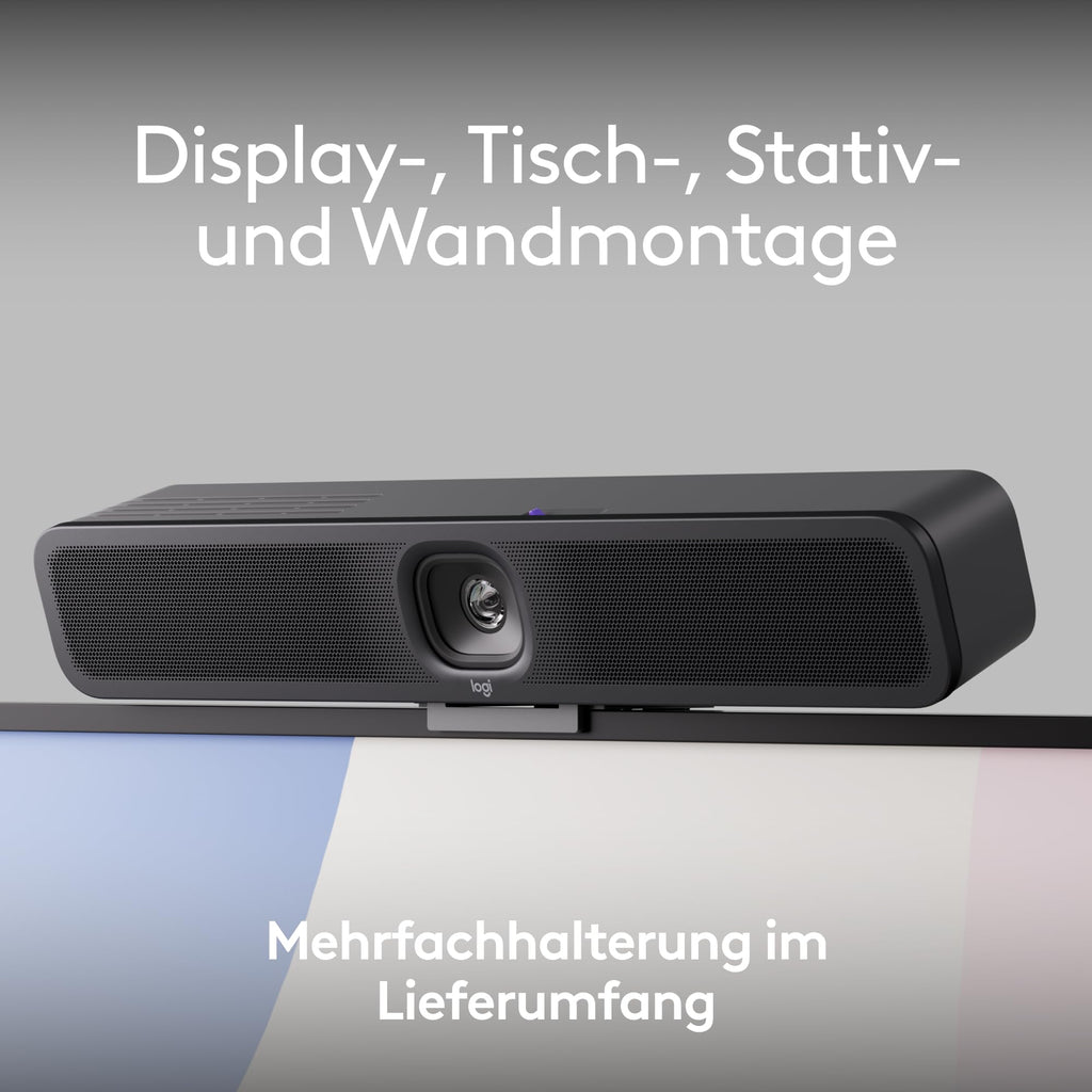 4K Konferenzkamera MeetUp 2 USB KI-Video und Audio Autofokus Bildausschnitt Geräuschunterdrückung Schwarz