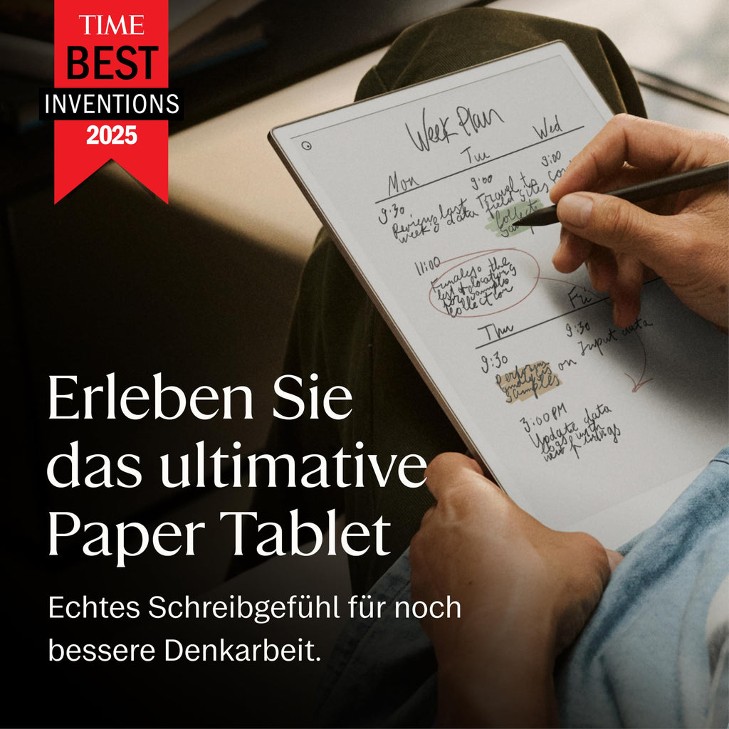 E-Ink-Tablet Paper Pro 11,8 Zoll Farbdisplay 64 GB 2 GB RAM Marker Plus 2160 x 1620 Pixel Linux USB-C Grau