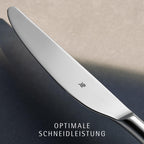Besteck Set 60 teilig für 12 Personen, Sitello Serie aus Cromargan Edelstahl 18/10 poliert mit Hammerschlag, inklusive Monobloc-Messer