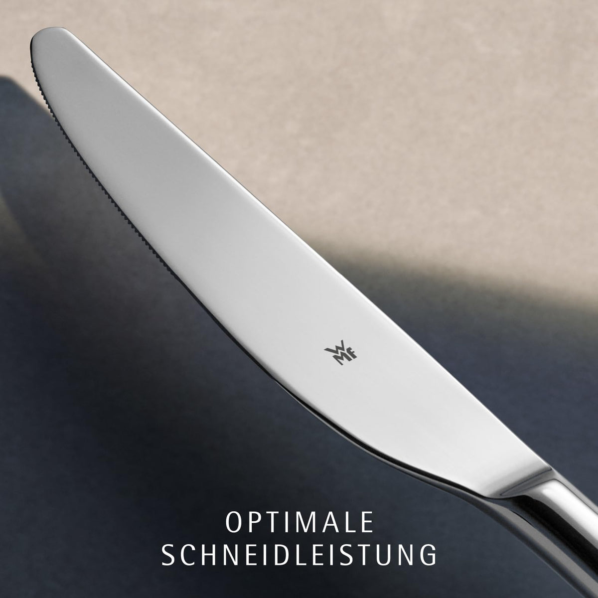 Besteck Set 60 teilig für 12 Personen, Sitello Serie aus Cromargan Edelstahl 18/10 poliert mit Hammerschlag, inklusive Monobloc-Messer