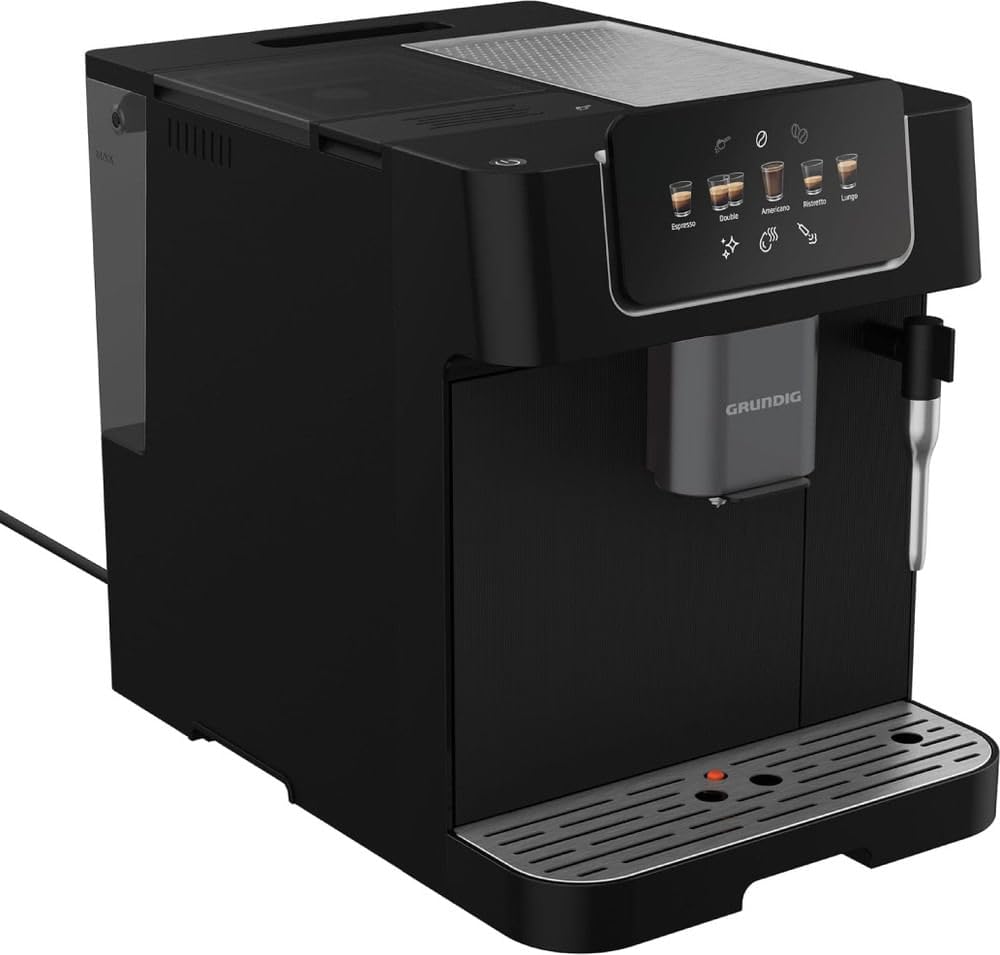 Kaffeevollautomat KVA 6230 mit 19 Bar Pumpendruck und 13-stufigem Edelstahl-Mahlwerk, Milchaufschäumdüse, 2 L Wassertank und Tassenwärmer