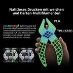 3D-Drucker Kobra X 4-Farbdruck ACE GEN 2 49-Punkt-Auto-Leveling Multi-Filament-Druck für PLA TPU PVA