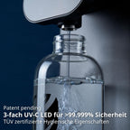 Auftisch Osmoseanlage Fusion Air mit Heißwasserspender 4,7-L-Tank UV-C LED 10-Stufen-Filterung Mineralisierung