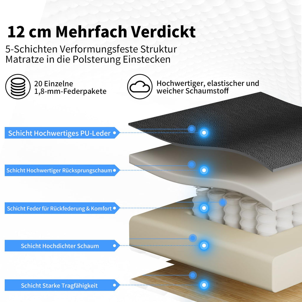 Ergonomischer Bürostuhl mit Massage- und Heizfunktion, schwarzer Chefsessel bis 200 kg mit Fußstütze und 135° neigbarer Rückenlehne