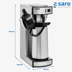 Kaffeemaschine mit Edelstahl-Isolierkanne 2,2 L, Modell THERMO 24, 2,069 kW, Brühzeit 5–6 Min, Trockenlaufschutz