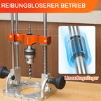 Bohrständer Akkuschrauber 1/2-Zoll-Bohrfutter 0-60° winkelverstellbar 3 Führungsstangen Aluminium V-Block präzise Bohrungen