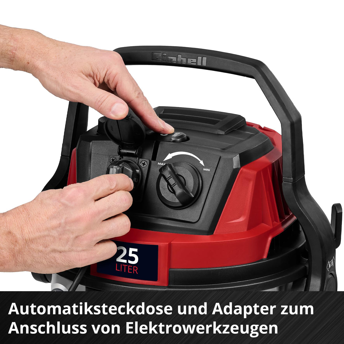 Nass-Trockensauger TC-VC 2580 SACL mit 1100 W, HEPA-Filter und Automatiksteckdose, inkl. Fugen-, Polster- und Kombidüse