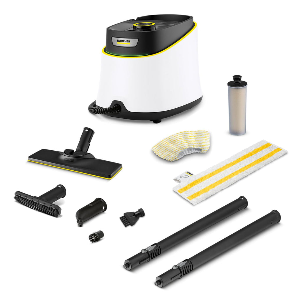 Dampfreiniger SC 3 Deluxe 3,5 bar 30 s Aufheizzeit mit EasyFix Bodenreinigungsset Handdüse Punktdüse Rund- und Fugendüse