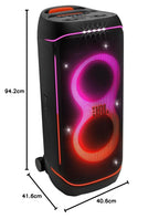 Tragbarer Bluetooth-Partylautsprecher PartyBox 720 800 W Stereo IPX4 spritzwassergeschützt mit Lichtshow und 15 Stunden Akkulaufzeit
