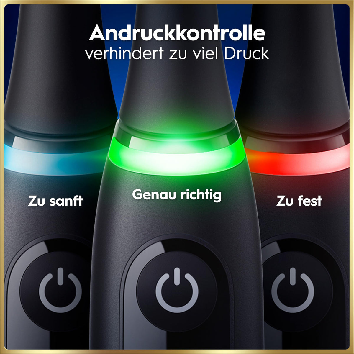 Elektrische Zahnbürste iO Series 9 mit 3 Aufsteckbürsten, 7 Putzmodi, magnetischer Schnellladestation und Reise-Etui, Black Onyx