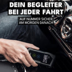Alkoholtester X mit elektrochemischem Sensor 2 AAA-Batterien Transporttasche und 6 Mundstücken